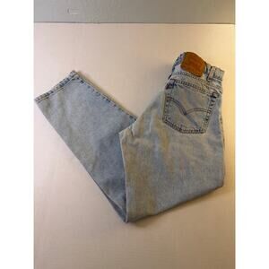 VINTAGE Levi's 550 Jeans Men's 33x32  Relaxed Fit Tapered Leg Light Wash